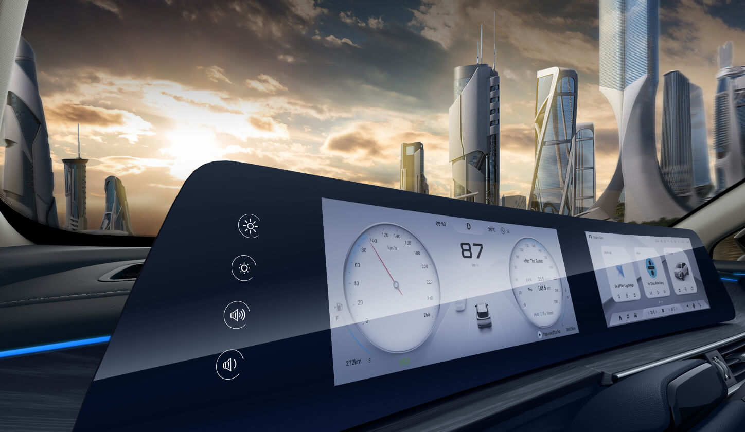 Podwójny ekran o przekątnej 12,3"