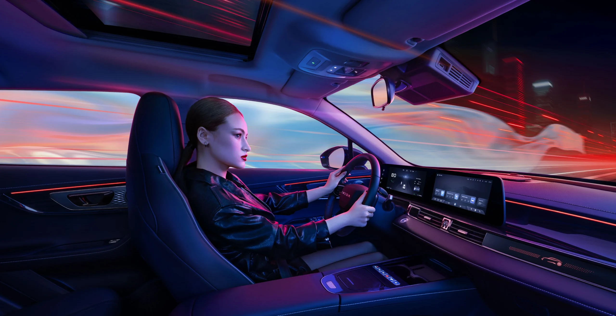 System nagłośnienia Sony™ wyposażony w 8 głośników.